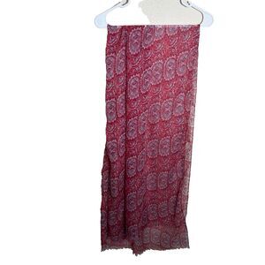 Charming Charlie Scarf Women's One Size Colorful Floral Paisley Rectangle